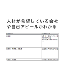 人材が希望している会社や自己アピールがわかる